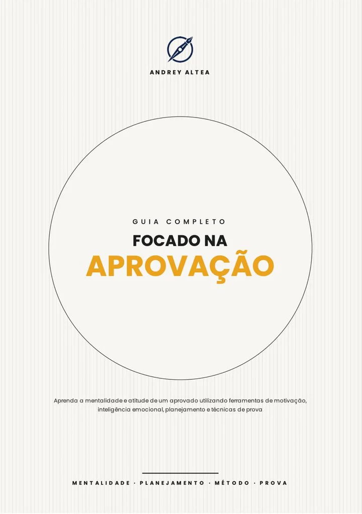 Capa do ebook Focado na Aprovação, de Andrey Altea